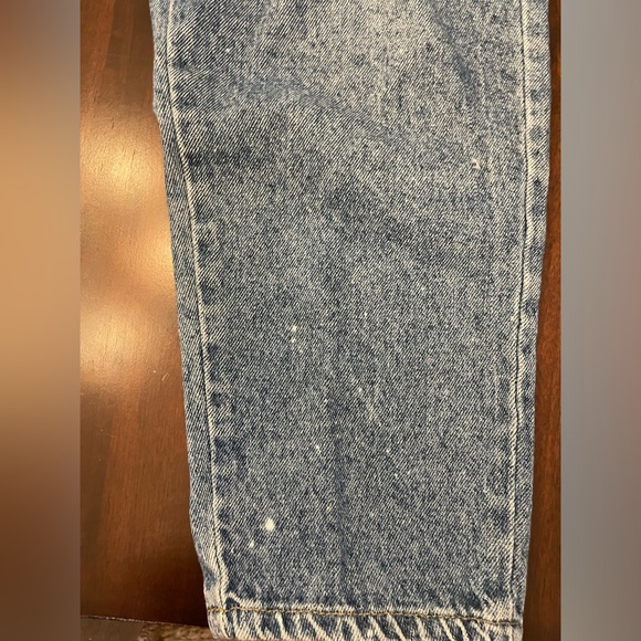 Vintage 80s Lee Relaxed Rider Jeans Tapered Bottom Sz 12P - Picture 12 of 14